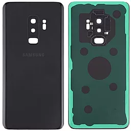 Задняя крышка корпуса Samsung Galaxy S9 Plus G965 со стеклом камеры Midnight Black - фото Задняя крышка корпуса Samsung Galaxy S9 Plus G965 со стеклом камеры Midnight Black