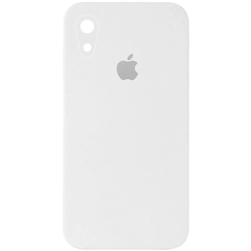 Чехол Silicone Case Full Camera Square для Apple iPhone XR  White - фото 1