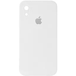 Чохол Silicone Case Full Camera Square для Apple iPhone XR  White