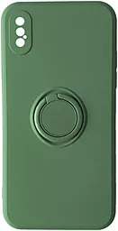Чехол 1TOUCH Ring Color Case для Apple iPhone XS Max Green