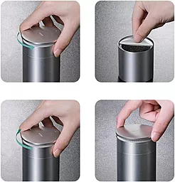Автомобильный освежитель воздуха Baseus Minimalist Car Cup Holder Air Freshener Cologne Black (SUXUN-CL01) - миниатюра 5