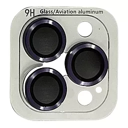 Захисне скло Epik Metal Classic на камеру для Apple iPhone 14 Pro, iPhone 14 Pro Max Deep Purple - фото Захисне скло Epik Metal Classic на камеру для Apple iPhone 14 Pro, iPhone 14 Pro Max Deep Purple