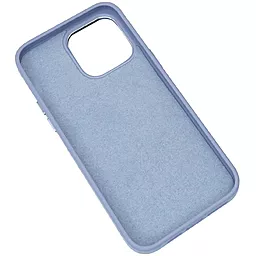 Чохол Epik Bonbon Leather Metal Style with MagSafe для Apple iPhone 15 Pro Max Mist Blue - мініатюра 3