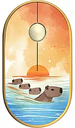 Комп'ютерна мишка 2E MF300 Capybara Sunset Silent WL BT Yellow (2E-MF300WCAPIBARAYW)