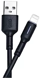 Кабель XO NB112 USB-A - Lightning 12w 3a 1м cable Black - фото Кабель XO NB112 USB-A - Lightning 12w 3a 1м cable Black