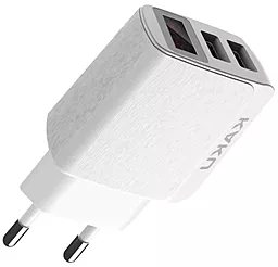 Сетевое зарядное устройство iKaku 2.4a 2xUSB-A ports home charger white (KSC-180-CHUANGNENG) - фото Сетевое зарядное устройство iKaku 2.4a 2xUSB-A ports home charger white (KSC-180-CHUANGNENG)