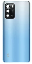 Задняя крышка корпуса ZTE Blade A72 со стеклом камеры Sky Blue - фото Задняя крышка корпуса ZTE Blade A72 со стеклом камеры Sky Blue