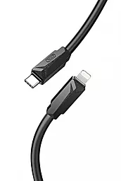 Кабель XO NB-Q233A USB Type-C - Lightning 27w 3a 1м PD сable Black - фото Кабель XO NB-Q233A USB Type-C - Lightning 27w 3a 1м PD сable Black