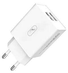 Сетевое зарядное устройство SkyDolphin SC30 2.1a 2xUSB-A ports charger white (SDMZP-000111) - фото Сетевое зарядное устройство SkyDolphin SC30 2.1a 2xUSB-A ports charger white (SDMZP-000111)