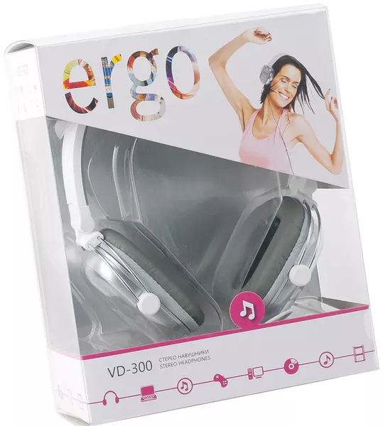 Наушники Ergo VD-300 Silver - фото 2
