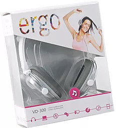 Наушники Ergo VD-300 Silver - миниатюра 2 Наушники Ergo VD-300 Silver - миниатюра 2
