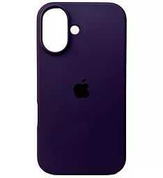 Чехол Silicone Case Full для Apple iPhone 16 Berry Purple