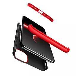Чохол LikGus GKK 360 градусів (opp) для Apple iPhone 12 (6.1") Чорний / Червоний - мініатюра 2