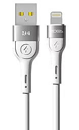 Кабель Ridea RC-XS51 X-Silicone USB-A - Lightning 12w 2.4a 1.2м cable White - фото Кабель Ridea RC-XS51 X-Silicone USB-A - Lightning 12w 2.4a 1.2м cable White