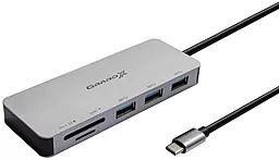 Картрідер Grand-X 3xUSB/CR (SG-510) Silver - фото Картрідер Grand-X 3xUSB/CR (SG-510) Silver