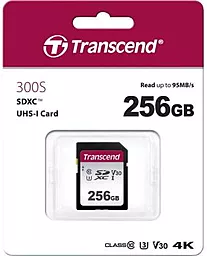 Карта пам'яті Transcend SDXC 256GB 300S Class 10 UHS-I U3 V30 (TS256GSDC300S) - мініатюра 2