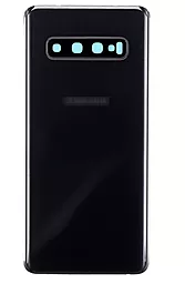 Задняя крышка корпуса Samsung Galaxy S10 2019 G973F со стеклом камеры Original Prism Black