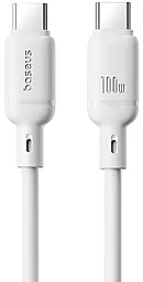 Кабель Baseus Silky Series USB Type-C - Type-C 100w 5a 2м PD cable White (P10377704213-01) - фото Кабель Baseus Silky Series USB Type-C - Type-C 100w 5a 2м PD cable White (P10377704213-01)