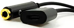 Адаптер-переходник EasyLife KY-174 M-F USB Type-C-> Type-C+ AUX 3.5 mm black - фото Адаптер-переходник EasyLife KY-174 M-F USB Type-C-> Type-C+ AUX 3.5 mm black