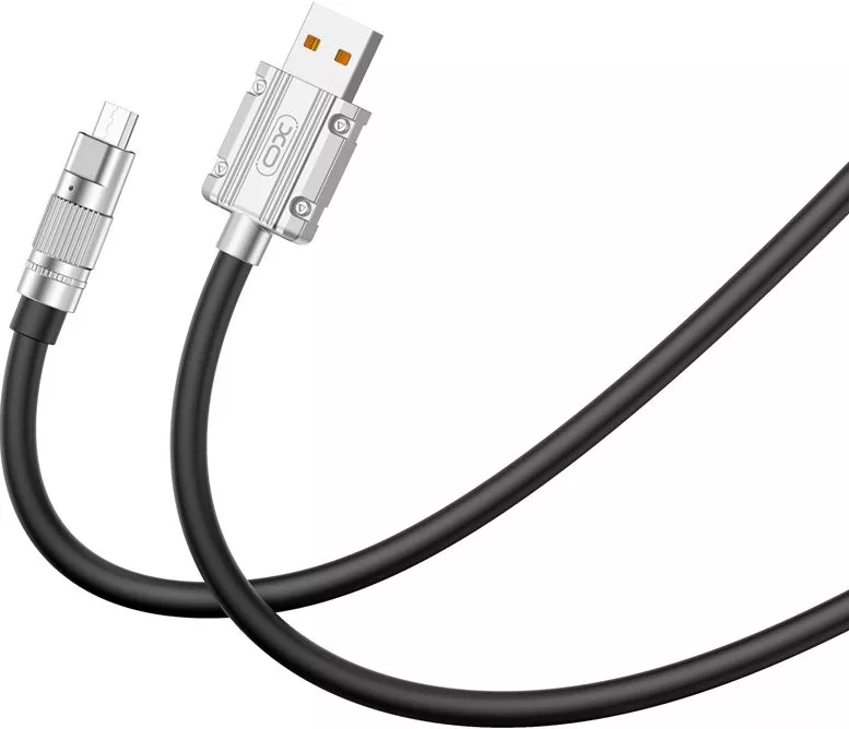 Кабель XO NB227 USB-A - micro USB 30w 6a 1.2м cable Black - фото 1