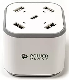 Сетевое зарядное устройство PowerPlant 42w PD 4xUSB-A/USB-C ports charger white (SC230112) - фото Сетевое зарядное устройство PowerPlant 42w PD 4xUSB-A/USB-C ports charger white (SC230112)