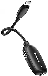 Аудио-переходник Baseus L51 Lightning - 3.5mm F +Lightning F 2A Black (CALL51-01) - фото Аудио-переходник Baseus L51 Lightning - 3.5mm F +Lightning F 2A Black (CALL51-01)