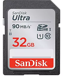 Карта памяти SanDisk SDHC 32GB Ultra Class 10 UHS-I U1 (SDSDUNR-032G-GN6IN)