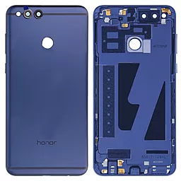 Задняя крышка корпуса Huawei Honor 7X (BND-L21) со стеклом камеры Original Blue
