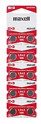 Батарейки Maxell LR43 Lithium BL 10шт. (M-11716900) - фото Батарейки Maxell LR43 Lithium BL 10шт. (M-11716900)