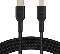 Кабель Belkin USB Type-C - Type-C 60w 3a 1м PD cable Black (CAB004BT1MBK) - фото Кабель Belkin USB Type-C - Type-C 60w 3a 1м PD cable Black (CAB004BT1MBK)