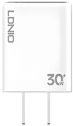 Мережевий зарядний пристрій LDNio A1508C 30w PD USB-C home charger white
