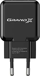 Сетевое зарядное устройство Grand-X 2.1a home charger black (CH-03B) - фото Сетевое зарядное устройство Grand-X 2.1a home charger black (CH-03B)