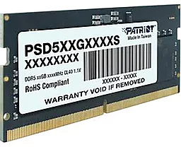 Оперативная память для ноутбука Patriot 16 GB SO-DIMM DDR5 5600 MHz (PSD516G560081S) - миниатюра 2