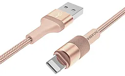 Кабель Borofone BX21 USB-A - Lightning 12w 2.4a 1м cable Rose/Gold - миниатюра 2 Кабель Borofone BX21 USB-A - Lightning 12w 2.4a 1м cable Rose/Gold - миниатюра 2