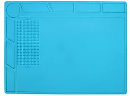 Силиконовый термостойкий коврик для пайки MECHANIC V43 350x250 мм антистатический с отсеками - фото Силиконовый термостойкий коврик для пайки MECHANIC V43 350x250 мм антистатический с отсеками