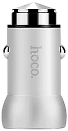 Автомобильное зарядное устройство с быстрой зарядкой Hoco Z4 18w QC2.0 car charger silver - фото Автомобильное зарядное устройство с быстрой зарядкой Hoco Z4 18w QC2.0 car charger silver