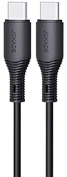 Кабель Jokade JA009 USB Type-C - Type-C 100w 5a 1м PD cable Black - фото Кабель Jokade JA009 USB Type-C - Type-C 100w 5a 1м PD cable Black
