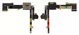 Шлейф Apple iPad 2 (3G) с разъемом наушников и коннектором SIM-карты White