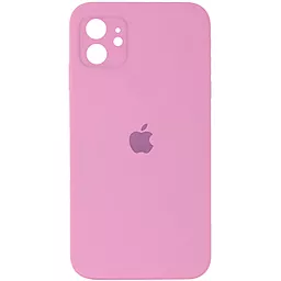 Чехол Silicone Case Full Camera Square для Apple iPhone 11 Light pink