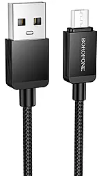 Кабель Borofone BX120 USB-A - micro USB 12w 2.4a 1м cable Black