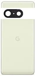 Задняя крышка корпуса Google Pixel 7 со стеклом камеры Original Lemongrass - фото Задняя крышка корпуса Google Pixel 7 со стеклом камеры Original Lemongrass
