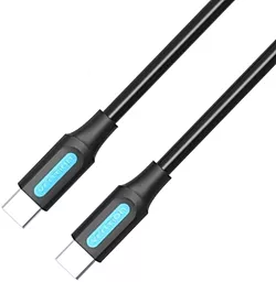 Кабель USB PD Vention 60W 3A USB Type-C - Type-C Cable Black (COSBF) - миниатюра 2
