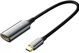 Відео перехідник (адаптер) Vention USB Type-C - HDMI v2.0 4k 60hz 0.25m grey (CREBC)