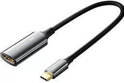 Відео перехідник (адаптер) USB Type-C - HDMI v2.0 4k 60hz 0.25m grey (CREBC) Vention - фото Відео перехідник (адаптер) USB Type-C - HDMI v2.0 4k 60hz 0.25m grey (CREBC) Vention