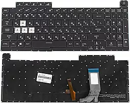 Клавиатура для ноутбука Asus G731GD, G731GT, G731GU с подсветкой клавиш RGB 4 без рамки Original Black