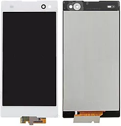 Дисплей Sony Xperia C3 (D2502, D2503, D2533) с тачскрином, оригинал, White - фото Дисплей Sony Xperia C3 (D2502, D2503, D2533) с тачскрином, оригинал, White