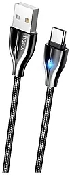 Кабель Hoco U88 Amazing Colors USB-A - Type-C 15w 3a 1м cable Black - фото Кабель Hoco U88 Amazing Colors USB-A - Type-C 15w 3a 1м cable Black