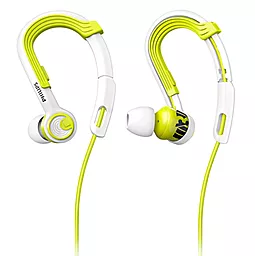 Наушники Philips ActionFit SHQ3400LF/00 lemon frost - фото Наушники Philips ActionFit SHQ3400LF/00 lemon frost