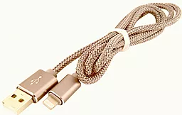 Кабель Walker C740 USB-A - Lightning 12w 2.4a 1м cable Gold - фото Кабель Walker C740 USB-A - Lightning 12w 2.4a 1м cable Gold