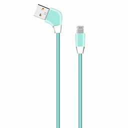 Кабель Walker C340 USB-A - Lightning 12w 2.4a 1м cable Green - фото Кабель Walker C340 USB-A - Lightning 12w 2.4a 1м cable Green